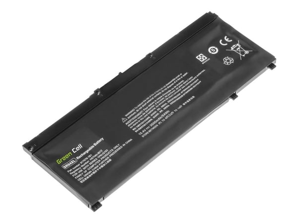 Green Cell - Batteri til bærbar PC (tilsvarer: HP SR04XL) - litiumpolymer - 4-cellers - 3500 mAh - svart - for OMEN by HP Laptop 15, 17