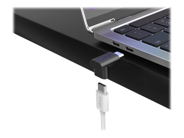 Akasa - USB-sovitin - USB-C (uros) - USB-C (naaras) - USB 3.2 Gen 2 - 5 V - 3 A - musta (2 kpl)