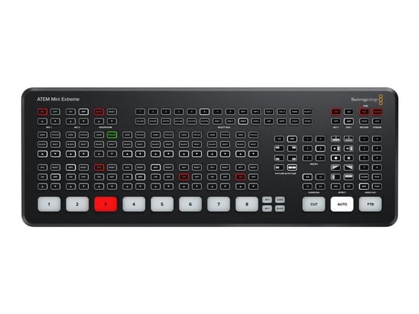 Blackmagic Design ATEM Mini Extreme, Full HD, 1920 x 1080 pikseliä, 720p, 1080p, 60 fps, 10,100,1000 Mbit/s, 10/100/1000Base-T(X)