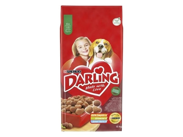 Purina Darling, Aikuinen, Kaikille roduille, Naudanliha, Vihannes, 15 kg