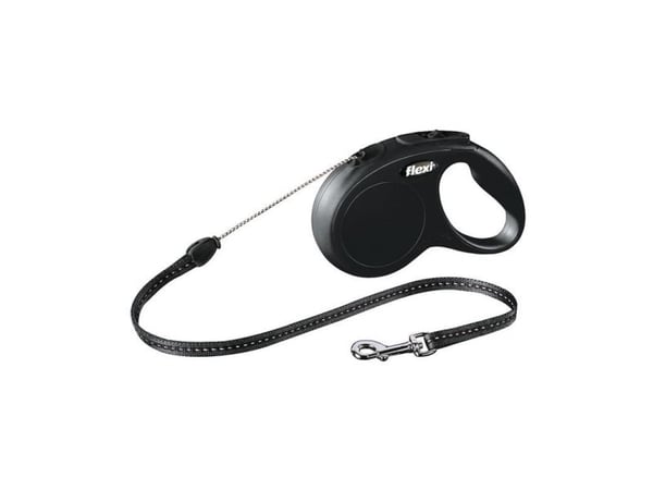 Flexi New CLASSIC 5 m Sort Hund Fleksibel hundesnor Fleksibel hundesnor