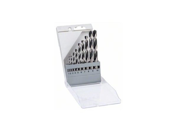 Bosch METALBORSÆT POINTTEC HSS-R 1-10MM 10 STK 10 STK Bosch METALBORSÆT POINTTEC HSS-R 1-10MM 10 STK 10 STK