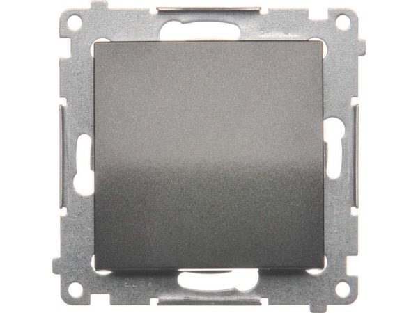Kontakt-Simon DP1A.01/48, Tryckknappsbrytare, Plast, Antracit, IP20, IP44, 250 V, 16 A