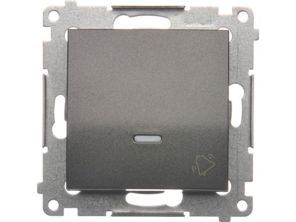 Kontakt-Simon DD1L.01/48, Trykknapkontakt, Plast, Anthracit, IP20, IP44, 250 V, 10 A