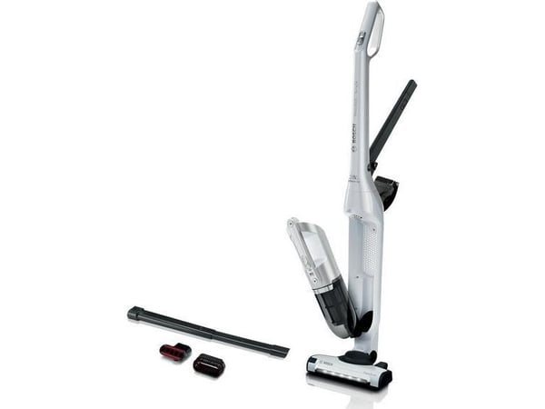 Bosch Flexxo BBH3ALL28 - Støvsuger - pinne/håndholdt (2-i-1) - uten pose - uten kabel - hvit metallisk