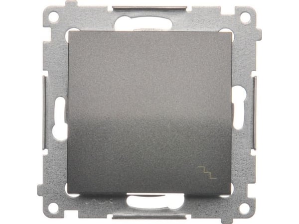 Kontakt-Simon DW6A.01/48, Plast, Anthracit, IP20, IP44, 250 V, 16 A, 75 mm