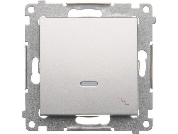 Kontakt-Simon DW6L.01/43, Muovi, Hopea, IP20, IP44, 250 V, 10 A, 75 mm