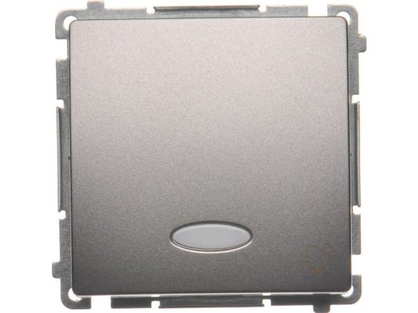 Kontakt-Simon BMD1L.01/21, Tryckknappsbrytare, Plast, Rostfritt stål, IP20, IP44, 250 V, 10 A