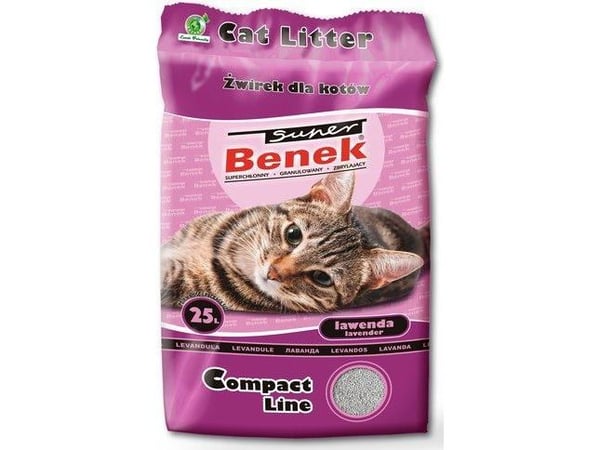 Kattsand Super Benek Compact lavendel 25 l