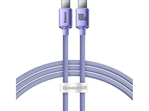 Baseus CAJY000605, 1,2 m, USB C, USB C, 480 Mbit/s, fiolett