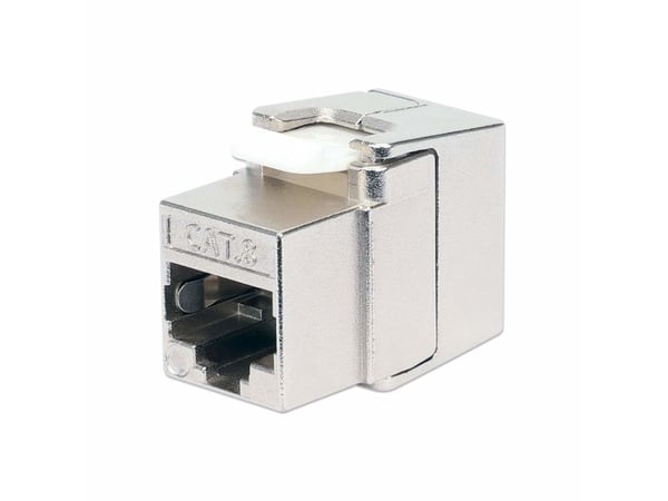 Intellinet 771887, Platt, Silver, RJ-45, Honkoppling, Guld, Cat8.1