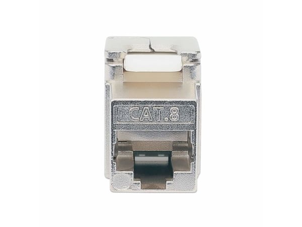 Intellinet 771887, Flat, Sølv, RJ-45, Hunkjønn, Gull, Cat8.1