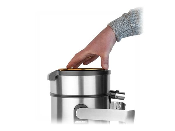 Gastroback 40151, Centrifuge juicer, Sort, Rustfrit Stål, Trin, 1,2 L, 2 L, 1,1 m
