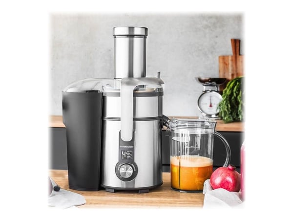 Gastroback 40151, Centrifuge juicer, Sort, Rustfrit Stål, Trin, 1,2 L, 2 L, 1,1 m