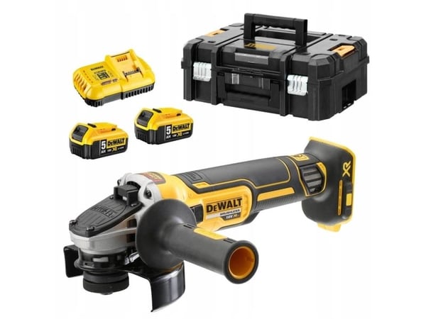 DeWALT XR DCG405P2 - Kulmahiomakone - johdoton - 1000 W - 125 mm - 2 akkua - 18 V