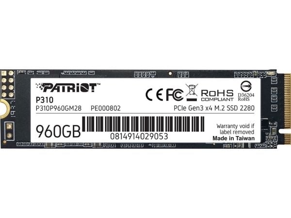 Patriot Memory P310P960GM28, 960 GB, M.2