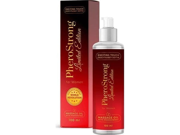 PheroStrong limited edition massasjeolje for kvinner 100 ml