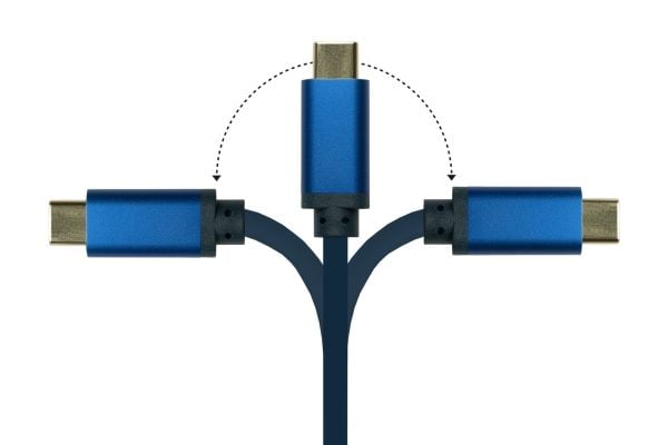 Alcasa 4812-CSF010B, 1 m, USB Type-C, DisplayPort, Hanstik, Suora, Suora