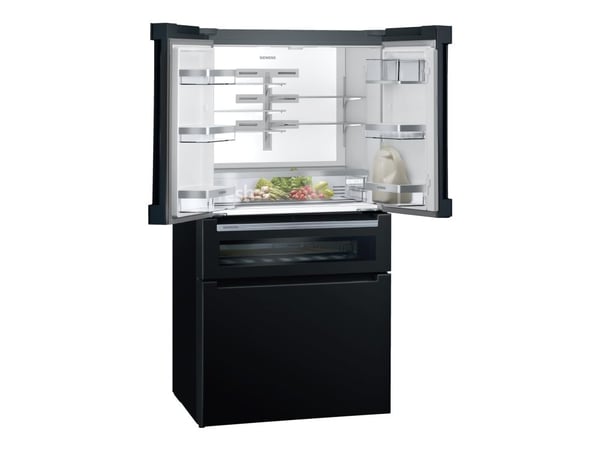 Siemens KF96RSBEA, Vapaasti seisova, Ranskalainen ovi, Musta, LED, CCC, CE, 572 L