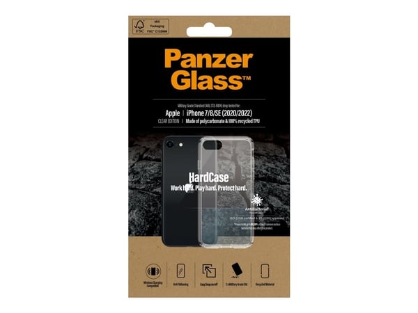 PanzerGlass™ | HardCase - Bakside - Gjennomsiktig | Apple iPhone SE (2. generasjon / 3. generasjon)