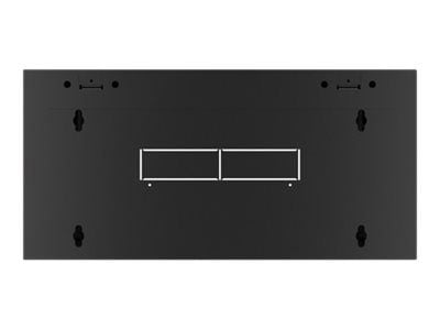 Lanberg WFFA Series - Rack skap - veggmonterbar - RAL 9004, svart - 4U - 19"