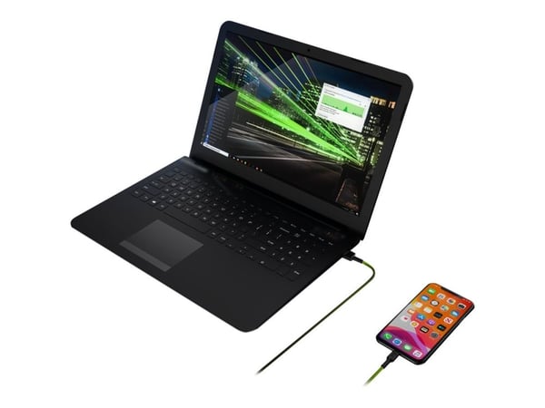 Green Cell KABGCSET06, 2 m, Lightning, USB A, Uros, Uros, Musta