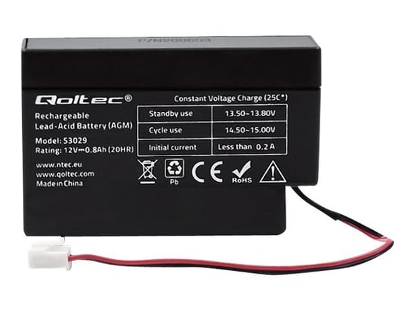 Qoltec - Akku - Lyijyakku - 800 mAh