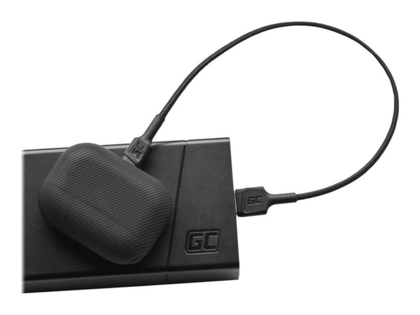 Green Cell KABGCSET05, 1,2 m, Lightning, USB A, Uros, Uros, Musta