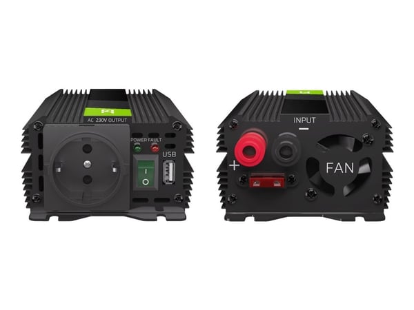 Green Cell PRO - DC til AC inverter - DC 24 V - 600 Watt - sortering