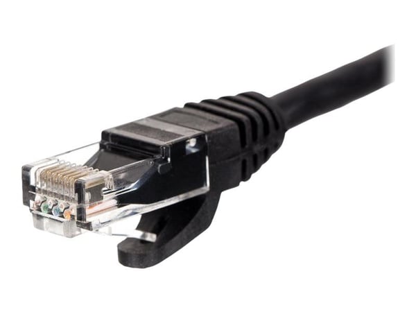 Netrack - Patchkabel - RJ-45 (han) til RJ-45 (han) - 50 cm - UTP - CAT 5e - booted, formet, knastfri - sortti
