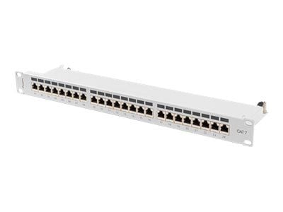 Lanberg PPS7-1024-S, Cat7, F/UTP (FTP), Harmaa, ABS, Metalli, Telinekiinnitys, 1U