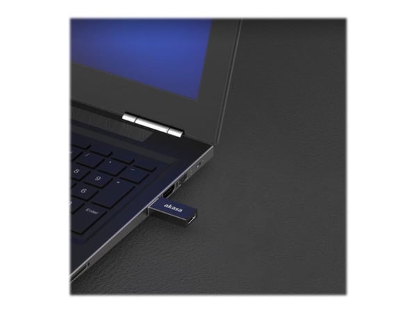 Akasa - USB-adapter - USB-type A (hann) til USB-C (hunn) - USB 3.2 Gen 2 - 5 V - 3 A - svart, romgrå (en pakke 2)