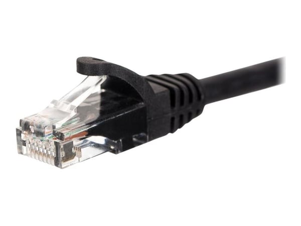 Netrack - Patchkabel - RJ-45 (han) til RJ-45 (han) - 50 cm - UTP - CAT 5e - booted, formet, knastfri - sortti