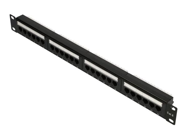 Extralink - Patch-panel - rackmontering - CAT 6 - UTP - RJ-45 X 24 - 1U - 19"
