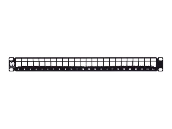 NetRack Netrack patchpanel 19 "24-port, empty, black