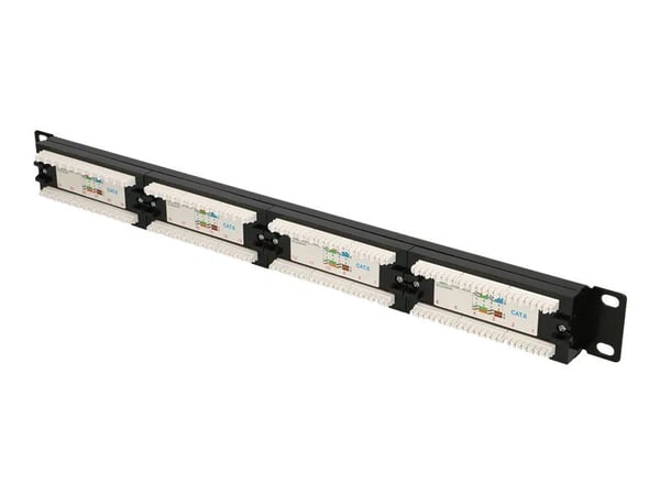 Extralink - Patch-panel - rackmontering - CAT 6 - UTP - RJ-45 X 24 - 1U - 19"