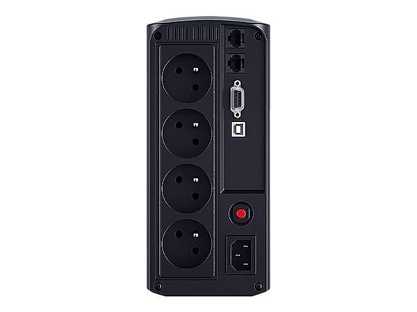CyberPower Value Pro VP1200ELCD-FR - UPS - AC 230 V - 720 watt - 1200 VA - enkeltfase - RS-232, USB - utgangskontakter: 4 - svart