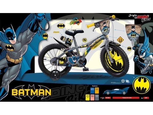 Dino 14 tommers sykkel Batman 614-BT