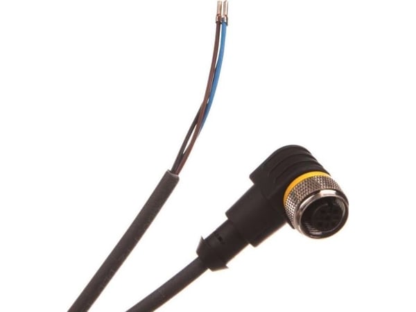 TURCK kabel med honkontakt M12 3-polig vinklad med 2 m kabel WKC4T-2/TXL 6625512