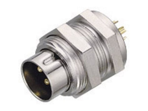 BINDER 09-0097-00-05, 3 A, 125 V, Hankoppling, Metallisk, IP40