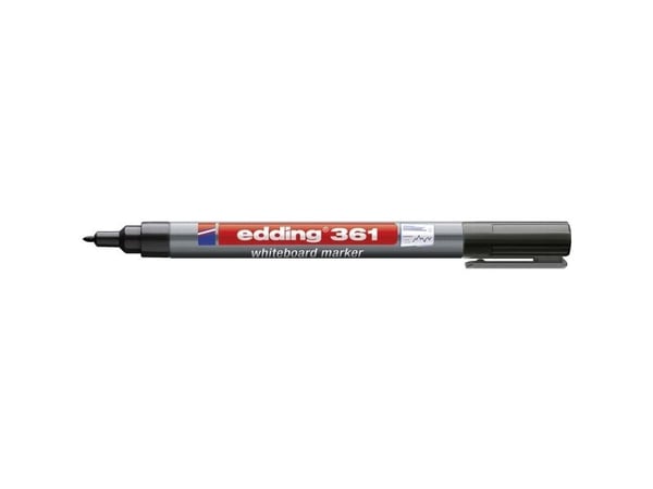 Edding e-361, 1 stk, Sort, Sort, Grå, 1 mm