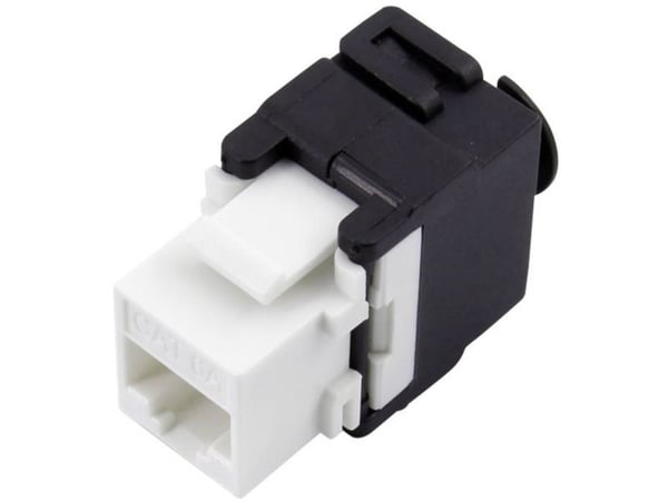 TRU COMPONENTS RJ-liitin 93038C361 Liitin, suora napa (RJ) 8 Musta, valkoinen 1 kpl