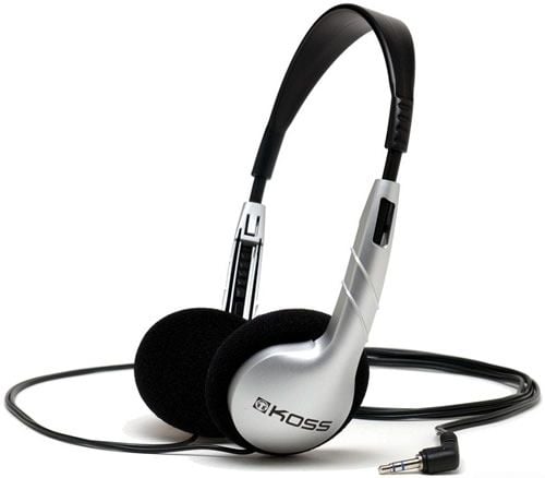 Koss KPH5, Langallinen, Musiikki, 80 - 18000 Hz, Kuulokkeet, Hopea