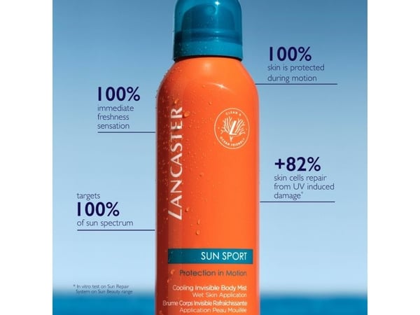 Lancaster Sun Sport Protection In Motion Body Mist Spf50 Size 200 Ml