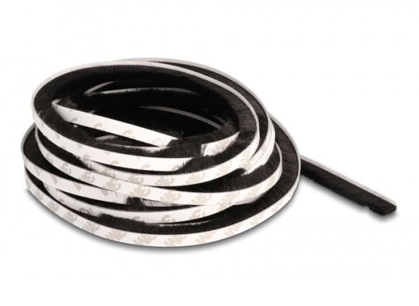 DeLOCK 66894, Dør, Vindu, Sort, Plast, 5 m, 10 mm DeLOCK 66894, Dør, Vindu, Sort, Plast, 5 m, 10 mm