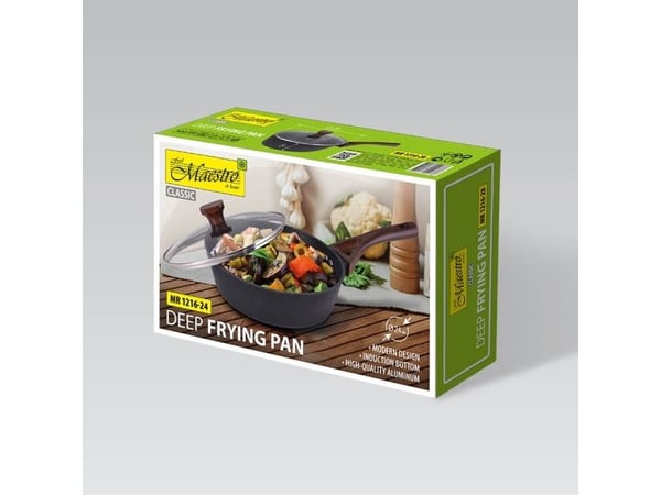 Stekepanne med lokk 24 cm MR-1216-24 MAESTRO
