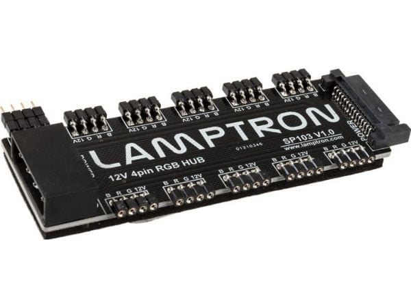„Lamptron SP103 10x RGB Hub“ skirtas „Aura“, „Fusion“ ir „Mystic“ sistemoms