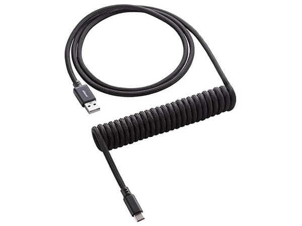 CableMod Classic - USB-kabel - USB (hane) till USB-C (hane) - lindad - midnattssvart