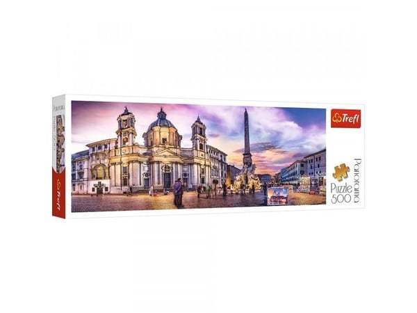 Trefl Puzzle, 500 bitar Panorama - Piazza Navona, Rom (GXP-645437)