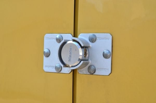 MASTER LOCK 736EURD, Kjedefri hengelås, Nøkkellås, Bruk bare én nøkkel, Gjerde, Garage, Port, Workshop, Sølv, Stål